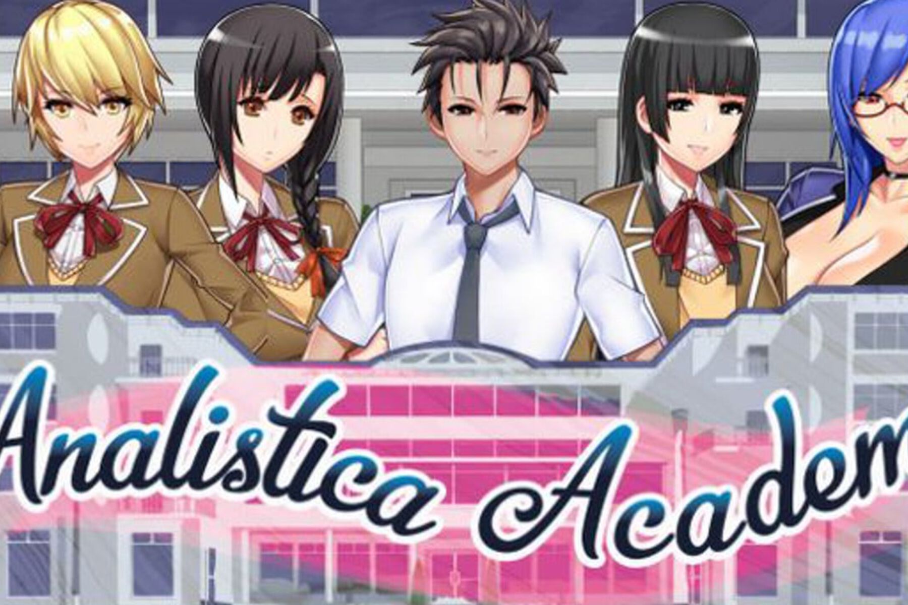 Analistica Academy artwork with 5 characters